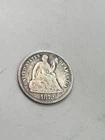 1872-P Seated Liberty Half Dime 5c Early Type Coin NICE DETAILS!