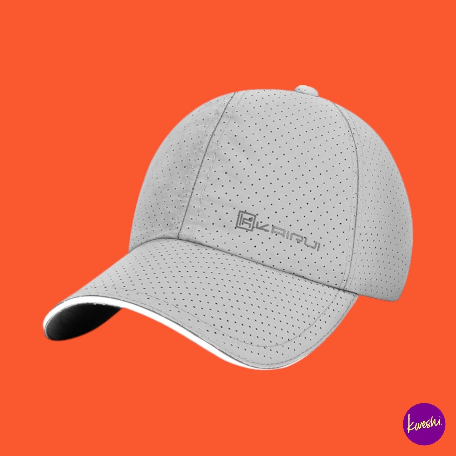 ALORN Men's Running Cap, Quick-Dry Mesh, Sun Protection, UPF50+, Grey, One Size