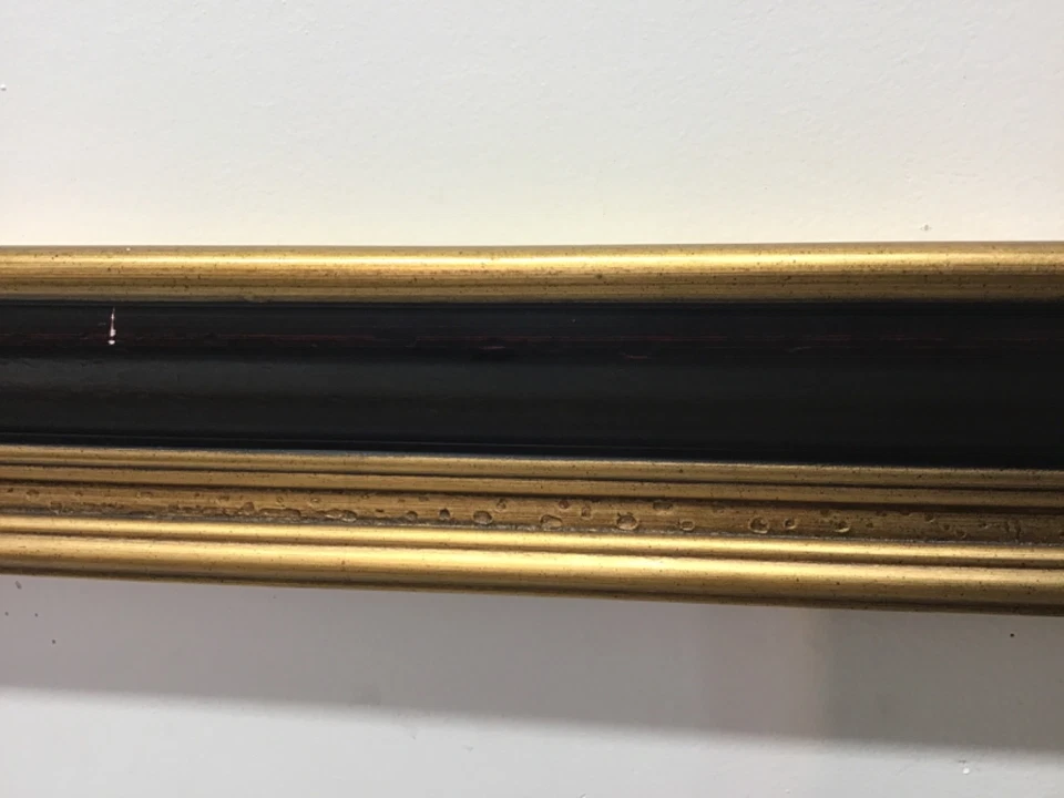 Marco de madera/eso cassetta vintage 28,75”x28,75”—22,7/8”x22,7/8” necesita restauración Foto 4 de 4