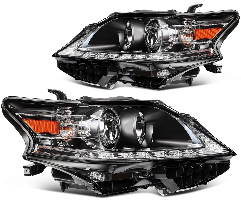 Headlights Assembly For 2013 2014 2015 Lexus RX350 RX450h w/Projector Left+Right - Image 2 of 4