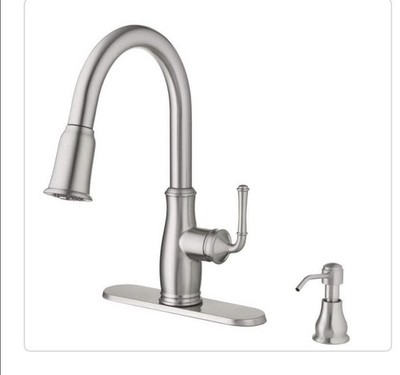 Glacier bay 21-K153KSS-GB Pull Down Kitchen Faucet, Stainless Steel, Kagan