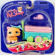 LITTLEST PET SHOP Portable Pets 2006 Squeaky Clean PERSAIN CAT 217 Vintage NIP