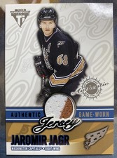 2002-03 Titanium Patches Jaromir Jagr #74 Jersey Card 26/83 Capitals HOF SP