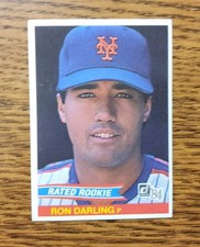 1984 Donruss Baseball Ron Darling RC WITH # 30 On The Back NrMt