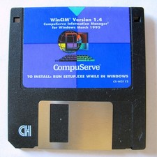    WinCIM Ver 1.4, CompuServe Information Manager, 3.5" Floppy Disk      