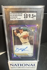 2024 Bowman -Chrome Prospect Mega Box auto Brock Wilken #BMA-BW Purple ref /199 