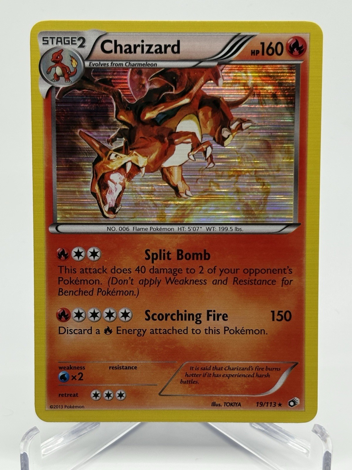 Charizard 19/113 Legendary Treasures Holo - NEAR MINT