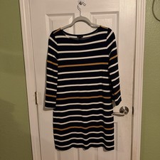 Ann Taylor Women's Striped Dress Size M