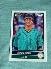 2026 Onyx Baseball Leandro Romero Base Card Seattle Mariners