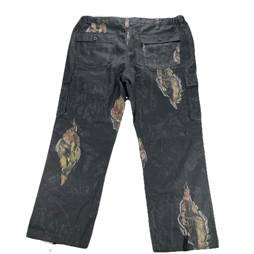 (2) Mossy Oak Camo Break-Up Eclipse Black Cargo Pants Size XXL 44/46 Hunting EUC - Picture 4 of 15