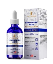 Hyaluronic Acid Anti-aging Serum for Face - 100% Pure Medical Formula - 2 oz