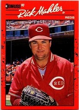 Richard (Rick) Keith Mahler Cincinnati Reds 375 Donruss 1989 Baseball Card