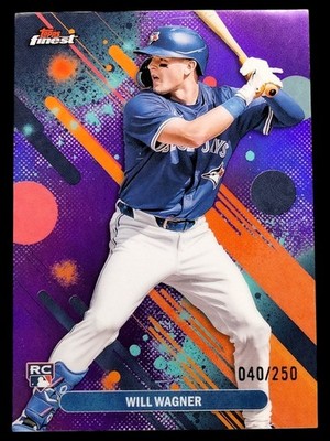 2025 Topps Finest - Common Will Wagner #82 Purple Refractor /250 (RC)