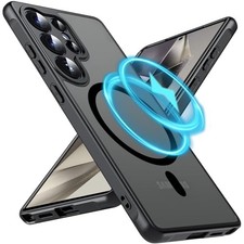 Magnetic Slim Clear Case for Samsung Galaxy S25 Ultra, Drop Tested, Wireless Cha