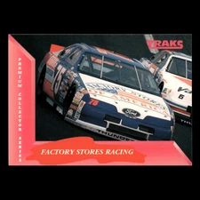 Factory Stores Racing #103 1993 Traks Rahmoc Racing Racing Card