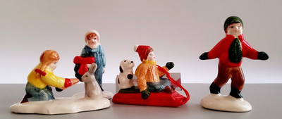 Department 56 The Snow Village Christmas Children Set of 4 # 5107-1 