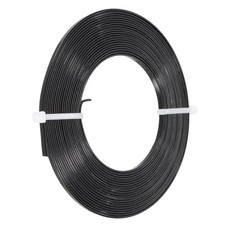 PATIKIL 16.4 Feet Flat Aluminum Wire, 18 Gauge Bendable Anodized 3mm, Black