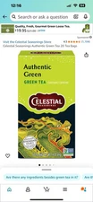 60 Bags Celestial Seasonings Authentic Green Tea (Pack of 3) Antioxidant Source