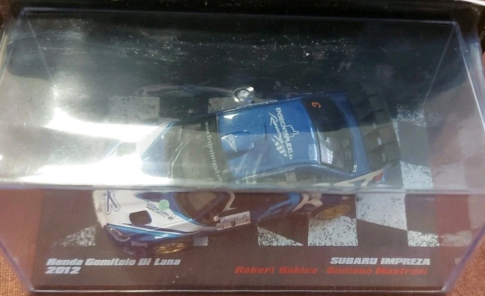 MODELLINO AUTO 1:43 - SUBARU IMPREZA - RONDA GOMITOLO DI LANA 2012 - KUBICA - Immagine 2 di 2