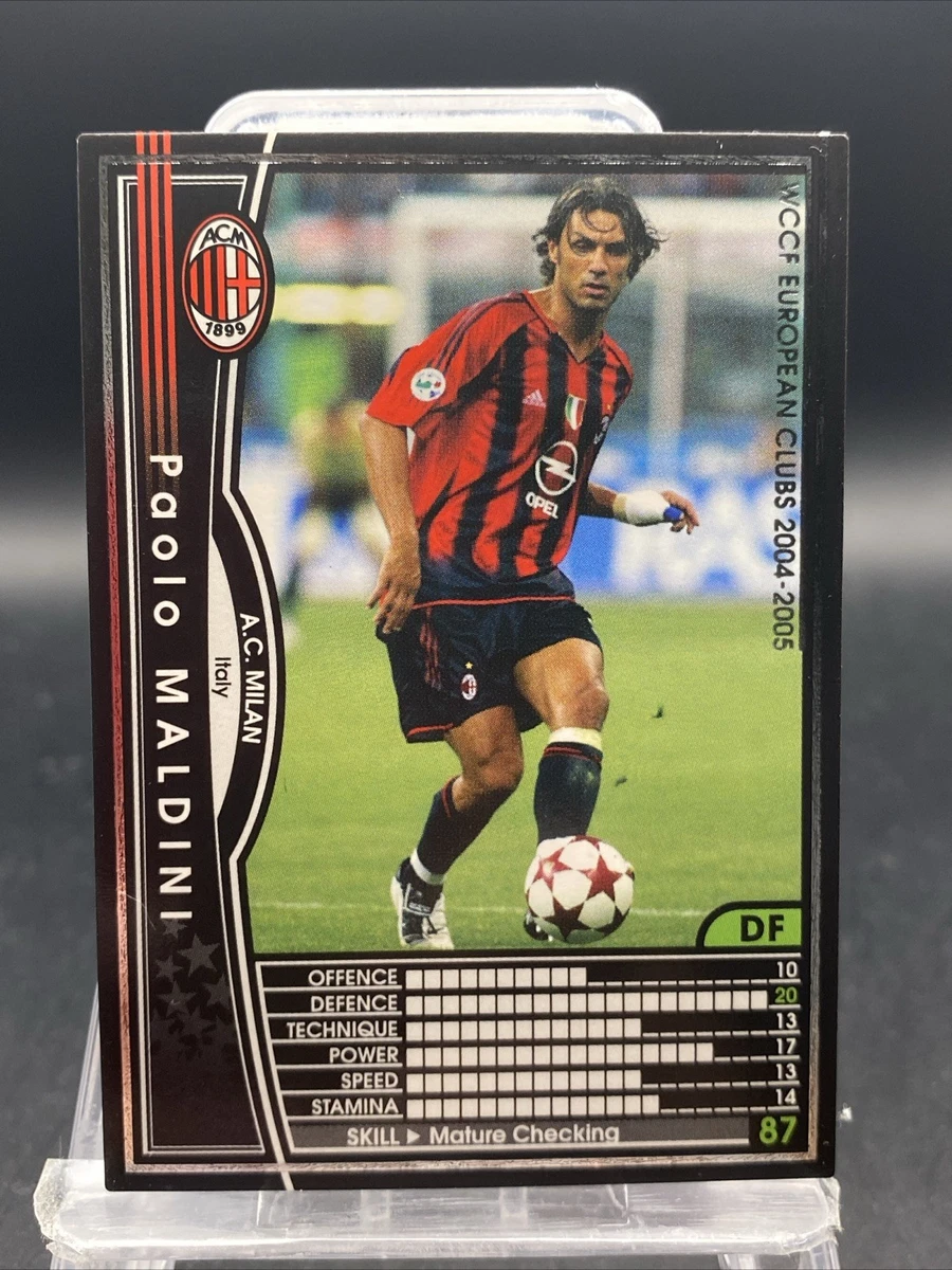 2004-05 Panini WCCF European Clubs - Paolo Maldini #148/224 for