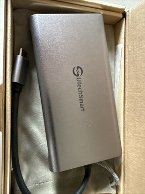 UtechSmart USB C Hub Triple Display  Grey New In Box