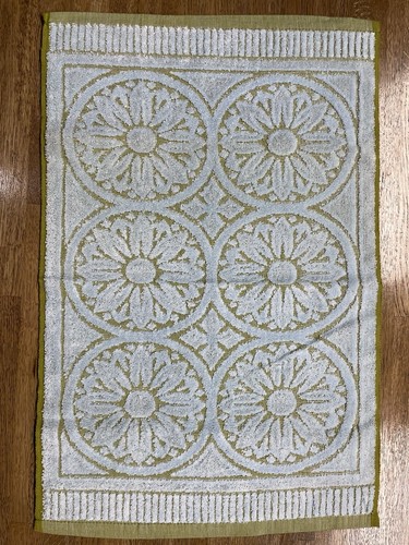 Callaway Milliken Light Blue Olive Towel & Washcloth, Lot of 3 Sets, Vintage - Picture 6 of 10