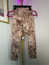 Lululemon Wunder Under Leggings Size 2 Brown Marble Foil High Rise