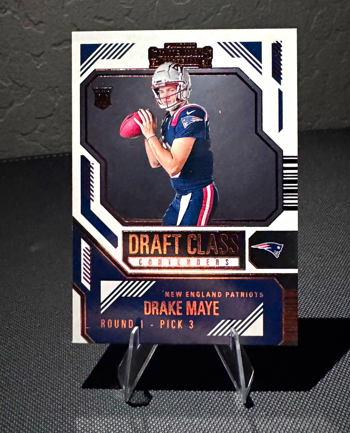 Panini 2024 Contenders Football Drake Maye Draft Class Contenders #3 (Bronze)