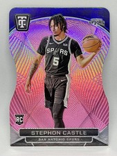 2024-25 Totally Certified #167 Stephon Castle RC Mirror Pink Die-cut /125