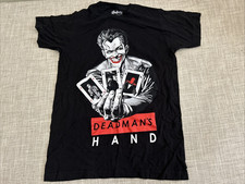 DC Comics The Joker Deadman's Hand Batman Short Sleeve T-Shirt Size Small