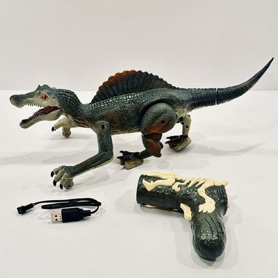 RC Spinosaurus Dinosaur Richgv Laser Gun Remote Walk Roar Mist Robot Toy