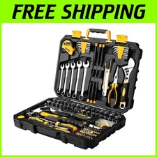 Comprehensive 158-Piece Tool Set in Plastic Case