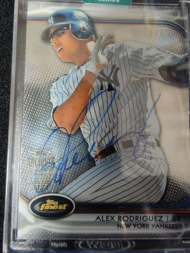 2012 Topps Finest Archives Alex Rodriguez New York Yankees Auto 1/1 #2 - Picture 3 of 24