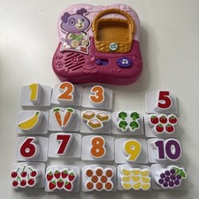 LeapFrog Fridge Numbers Magnetic Set Picnic Basket Violet Fruit Food NO 4