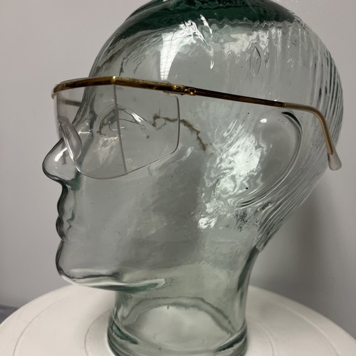 Vintage Safety Glasses Gold Color Frames Side Shields Crews Z87 - Picture 3 of 11