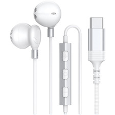 Typ C Ohrhörer für iPhone 16 mit Mikrofon 14,2 mm Treiber 1,2 m TPE Nylon Aufb – Bild 12