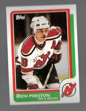 1986-87 Topps Rich Preston New Jersey Devils #61 Near Mint or Better
