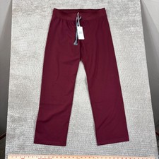 FIGS Livingston Basic Scrub Pants Petite Burgundy Red Small T21003P NWT