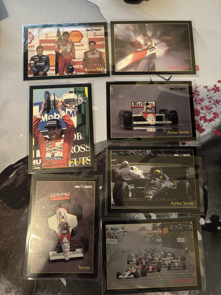 1991 ProTrac’s Formula 1 F1 - 2 PSA 9s + 120 Similar Cond Cards, Senna Prost - Image 3 of 4