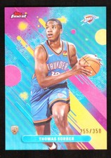 2025-26 Topps Finest Thomas Sorber Common RC Sky Blue Refractor 255/350 Thunder
