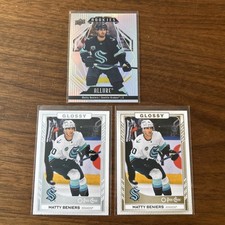 2022-23 Upper Deck Allure Matty Beniers Rookie #150 + 23-24 Sliver & Gold Glossy