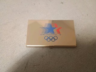 Vintage 1984 L.A Olympic Business Card Holder Pre owned VG Condition
