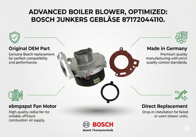 Bosch Junkers Gebläse 87172044110 - Radialgebläse