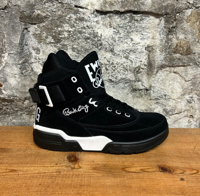 EWING 33 HI OG 1EW90013-018 SUEDE BLACK/WHITE New In Box