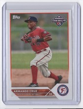 2023 Topps Pro Debut Armando Cruz Fredericksburg Nationals #PD-91
