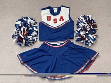USA Cheerleaders Fancy Dress Costume Adult size M