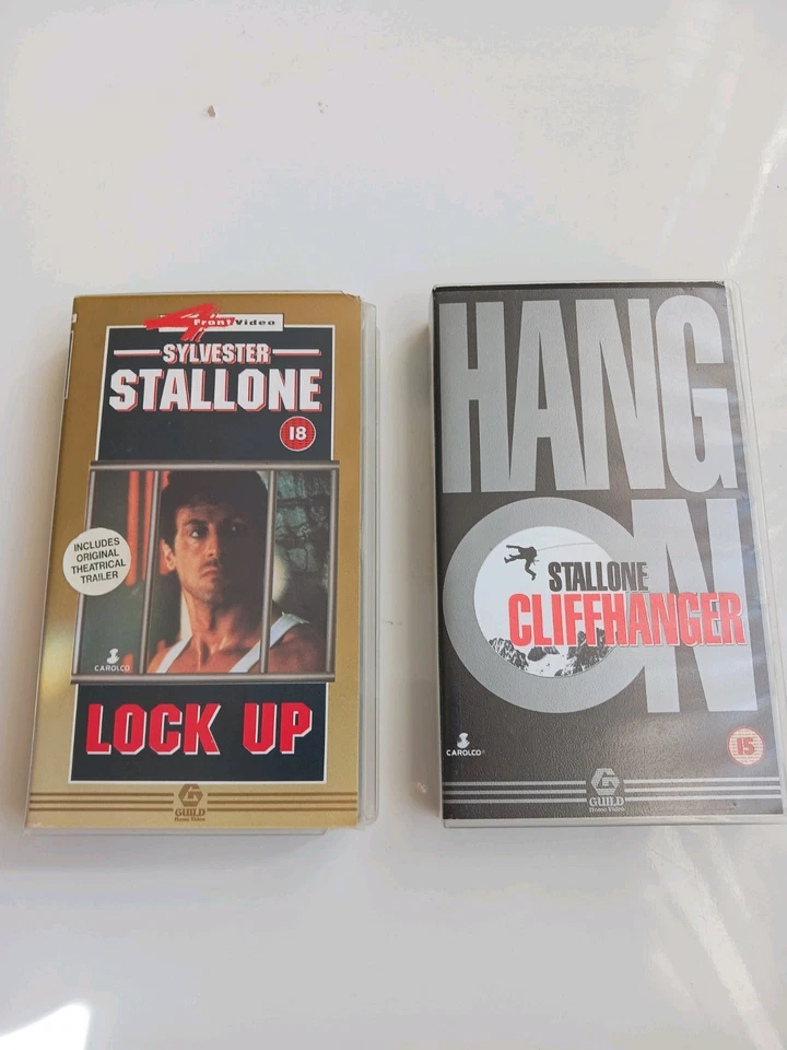 Silvester Stallone Vhs Bundle Rambo Cliffhanger Lock Up 5 Vhs Movies Tested Foto 3 de 4
