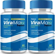(2 Pack) Vira Maxx Power for Men to Support Overall Male Health (120 Capsules)