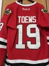 Jonathan Toews # 19 Blackhawks Reebok Center Ice Jersey CCM Size 48