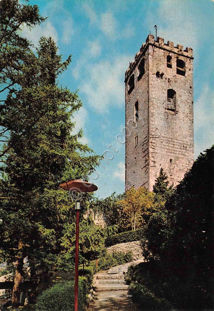 Cartolina Gemona del Friuli Prima del terremoto del 1976 - Castello